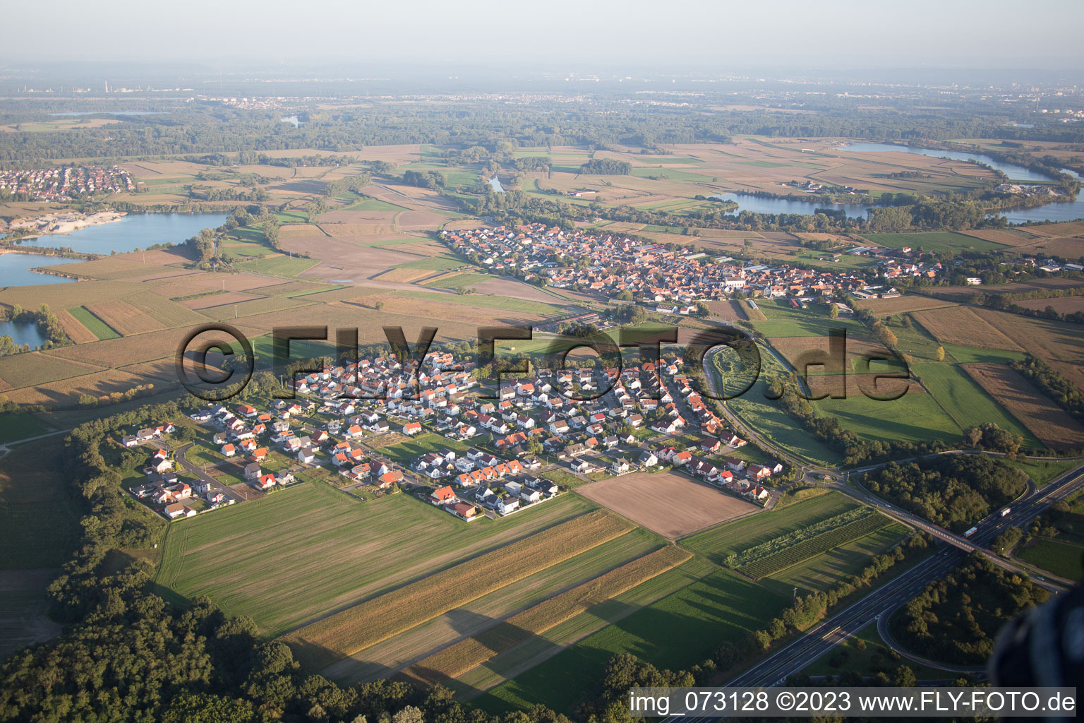 Luftaufnahme von Hardtwald im Bundesland Rheinland-Pfalz, Deutschland