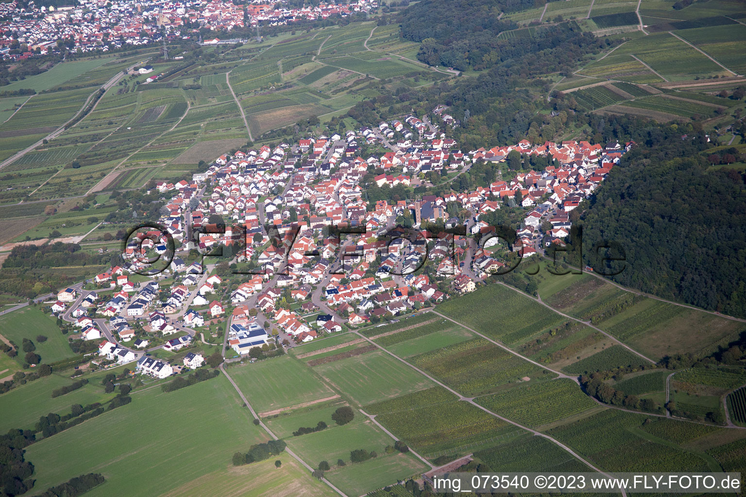 Luftaufnahme von Malsch im Bundesland Baden-Württemberg, Deutschland