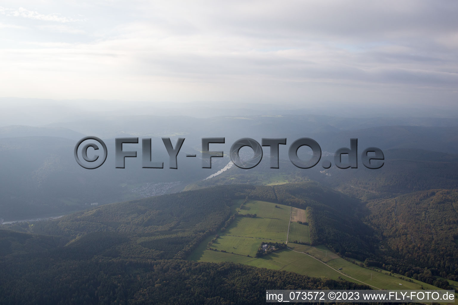Luftbild von Zwingenberg im Bundesland Baden-Württemberg, Deutschland