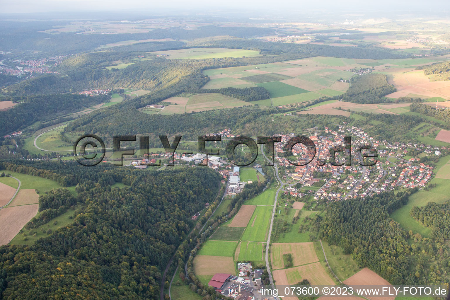Luftbild von Reicholzheim im Bundesland Baden-Württemberg, Deutschland