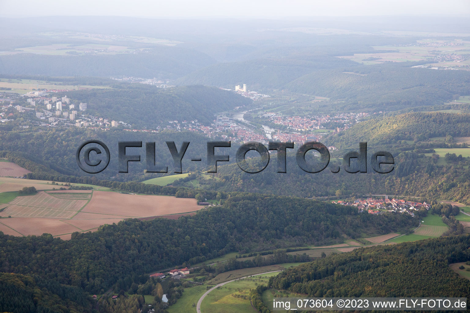 Luftbild von Wertheim im Bundesland Baden-Württemberg, Deutschland