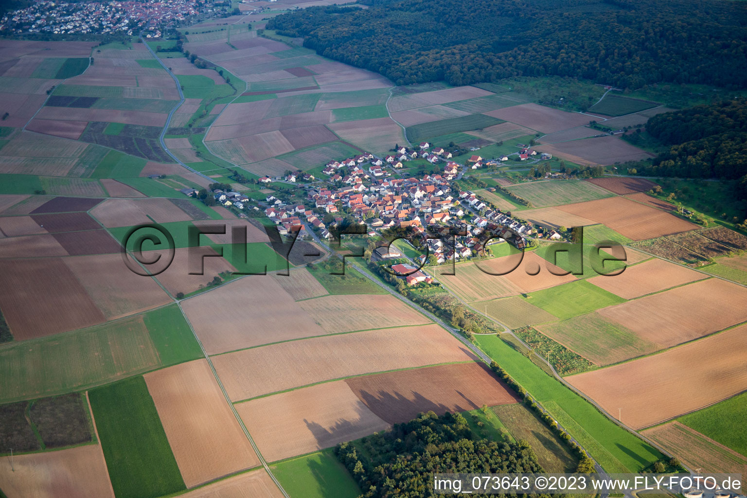 Luftbild von Holzkirchhausen im Bundesland Bayern, Deutschland
