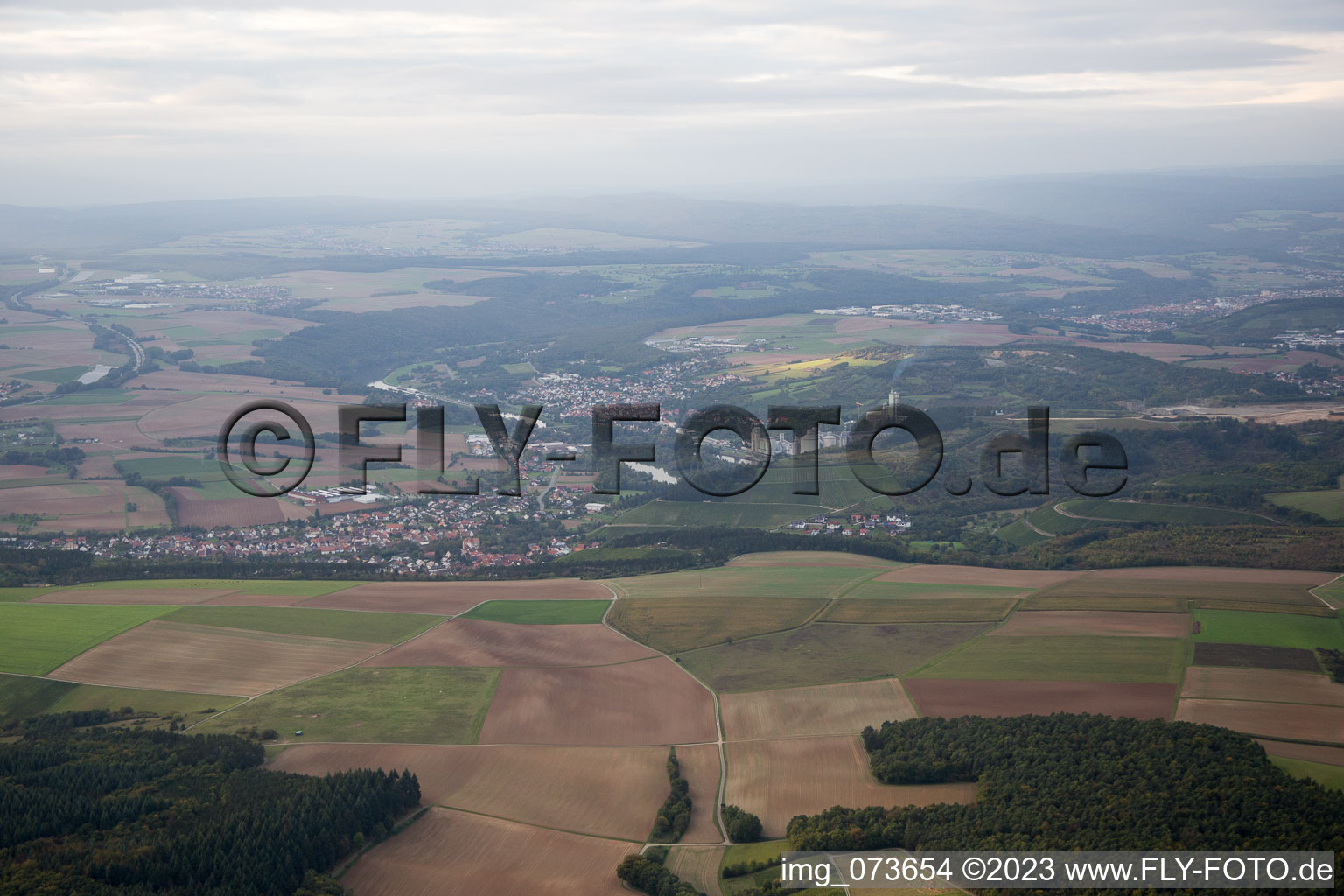 Luftbild von Homburg am Main im Bundesland Baden-Württemberg, Deutschland