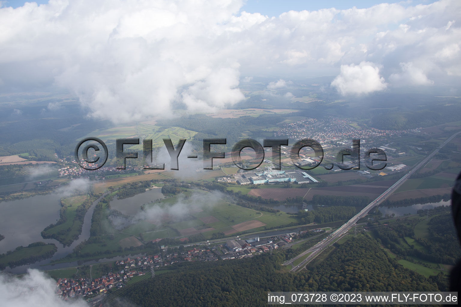 Luftbild von Limbach im Bundesland Bayern, Deutschland