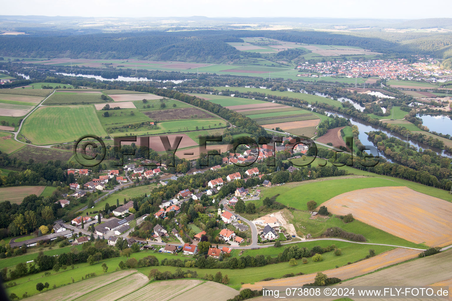 Roßstadter Weg im Ortsteil Dippach in Eltmann im Bundesland Bayern, Deutschland