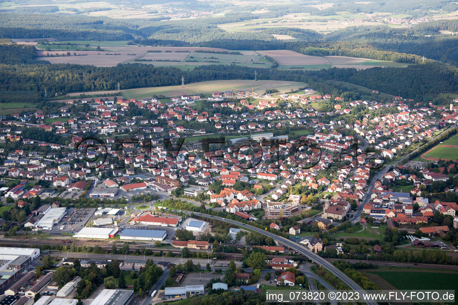 Eltmann im Bundesland Bayern, Deutschland von oben gesehen