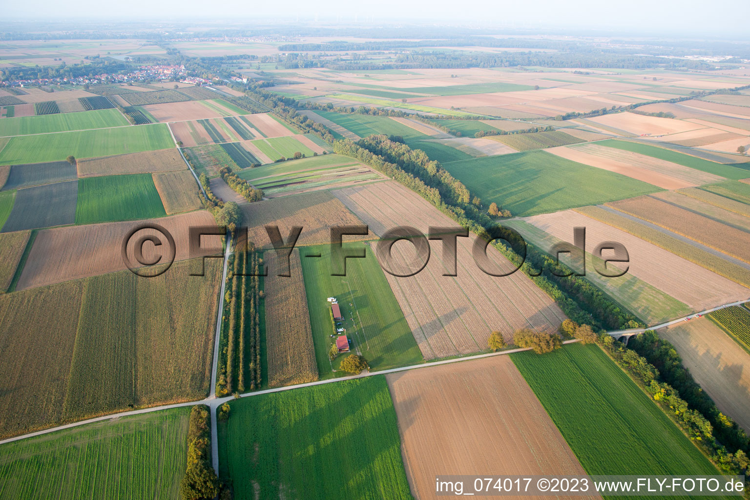 Freckenfeld, Modellflugplatz im Bundesland Rheinland-Pfalz, Deutschland von oben gesehen