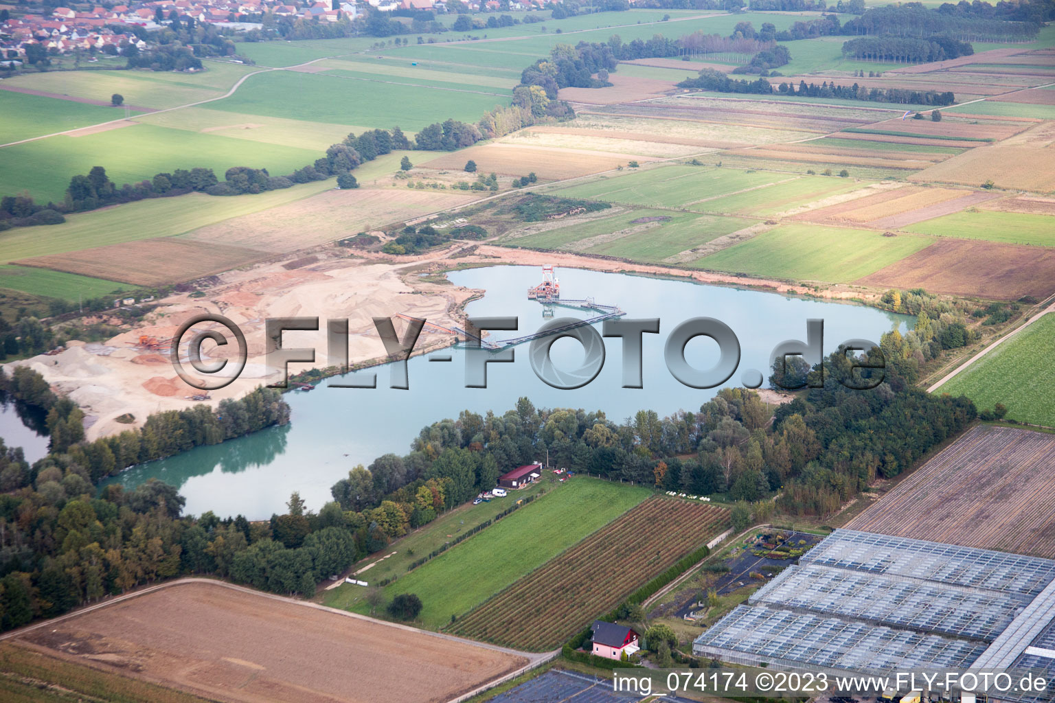 Luftbild von Brumath, Geudertheim im Bundesland Bas-Rhin, Frankreich