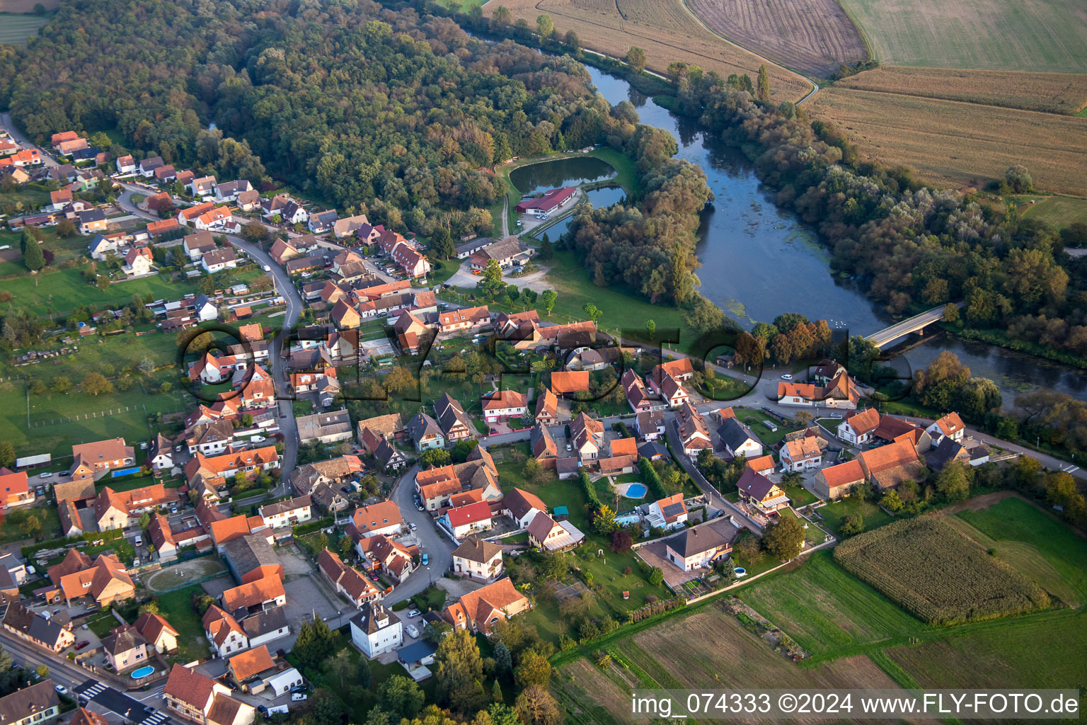 Pont Auenheim in Rountzenheim im Bundesland Bas-Rhin, Frankreich