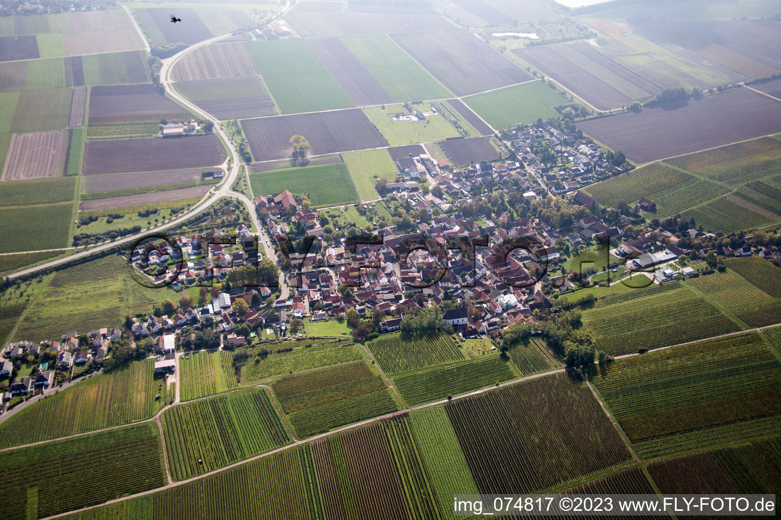 Luftbild von Hohen-Sülzen im Bundesland Rheinland-Pfalz, Deutschland