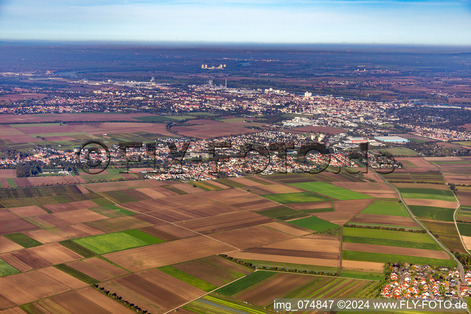 Ortsteil Weinsheim in Worms im Bundesland Rheinland-Pfalz, Deutschland