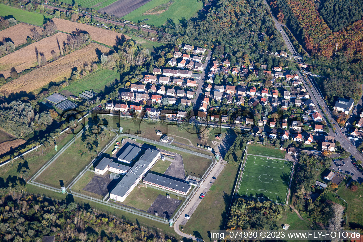 Militärgefängnis Coleman Stockade im Ortsteil Sandhofen in Mannheim im Bundesland Baden-Württemberg, Deutschland