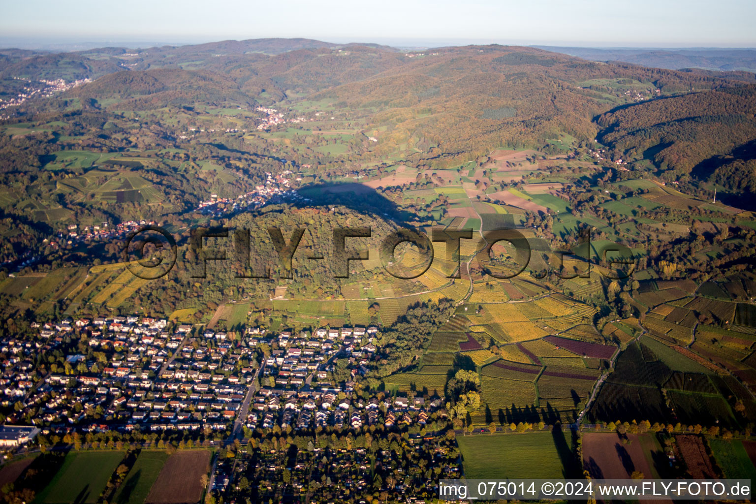 Luftbild von Heppenheim im Bundesland Hessen, Deutschland