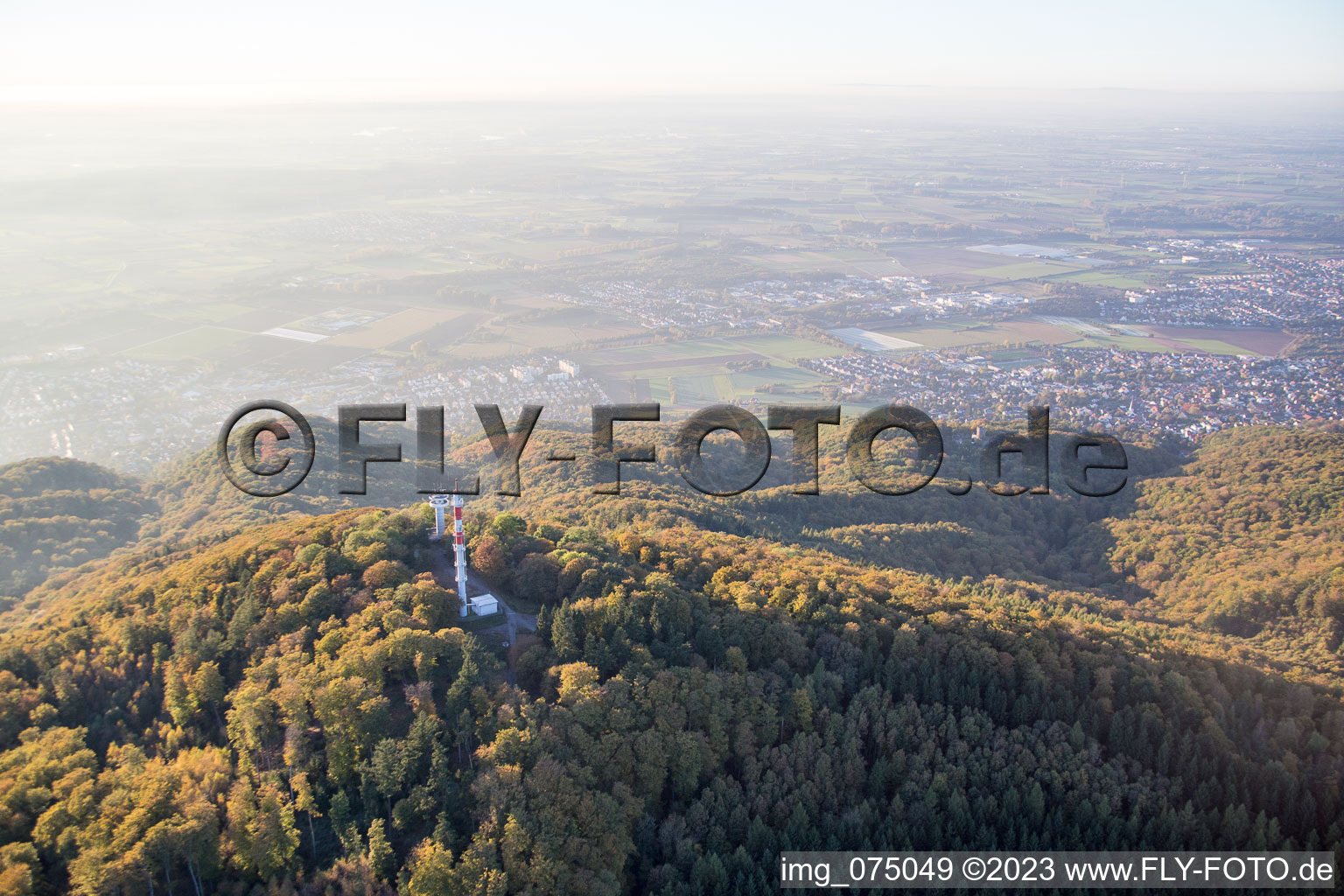 Luftbild von Hochstädten im Bundesland Hessen, Deutschland