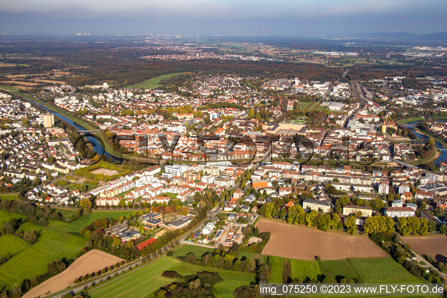 Luftbild von Von Südwesten in Rastatt im Bundesland Baden-Württemberg, Deutschland