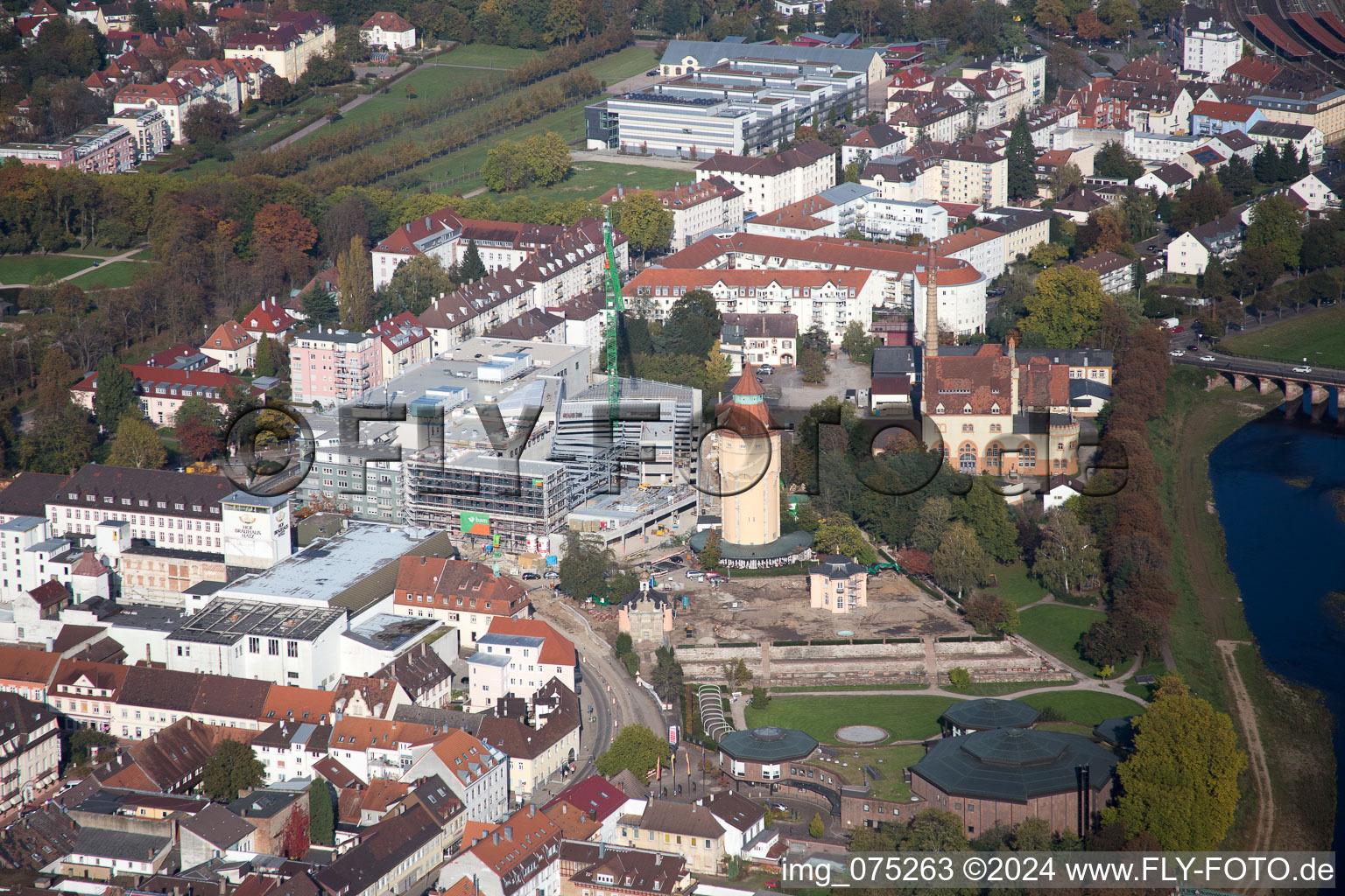 Murgpark, Pagodenburg in Rastatt im Bundesland Baden-Württemberg, Deutschland