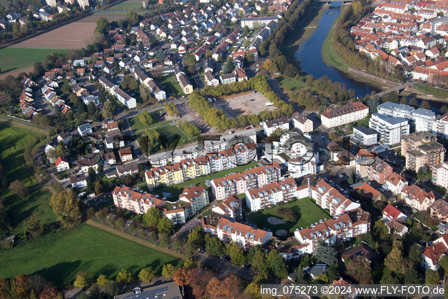 Friedrichring, Festplatz in Rastatt im Bundesland Baden-Württemberg, Deutschland