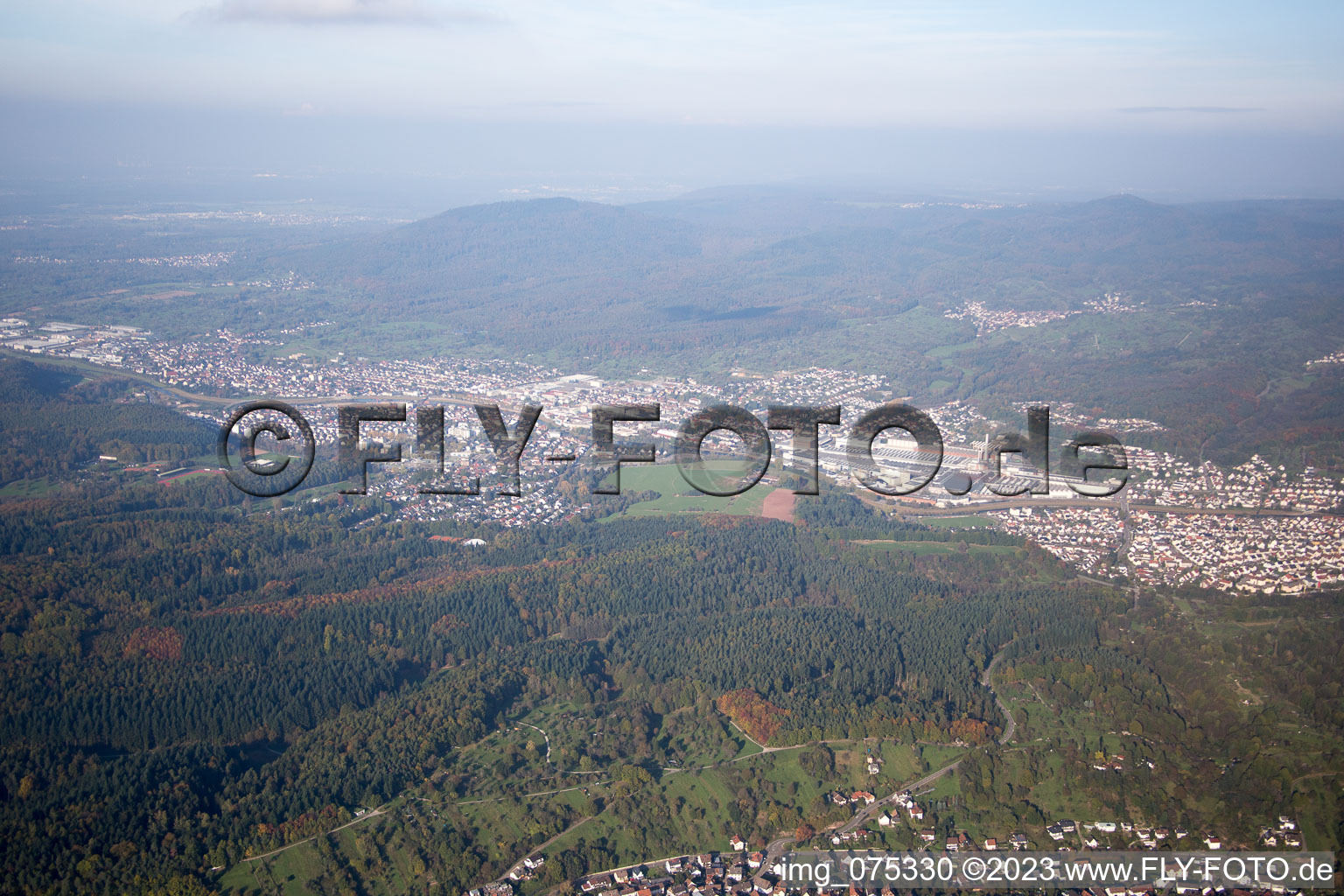 Gaggenau im Bundesland Baden-Württemberg, Deutschland aus der Luft betrachtet