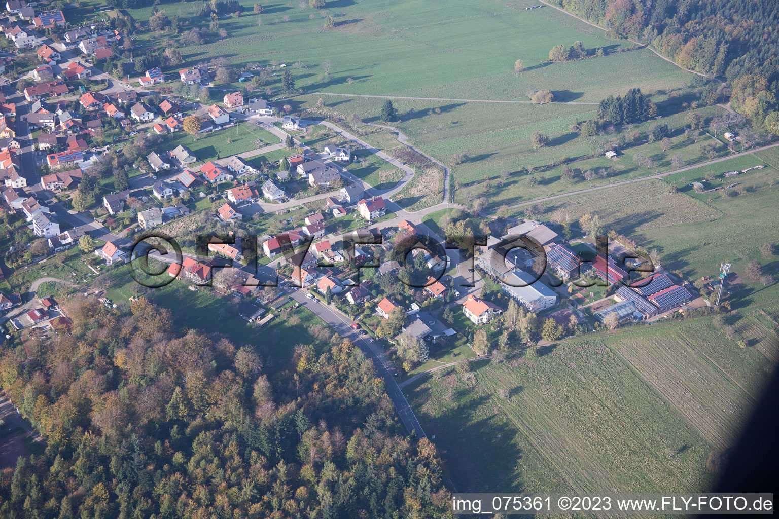 Luftbild von Moosbronn im Bundesland Baden-Württemberg, Deutschland