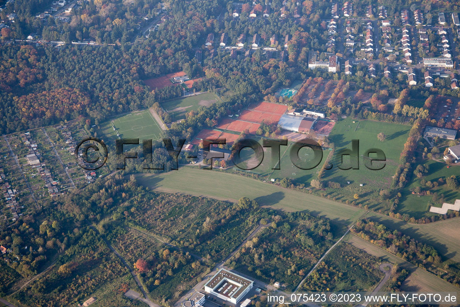 Luftbild von Ortsteil Rintheim in Karlsruhe im Bundesland Baden-Württemberg, Deutschland
