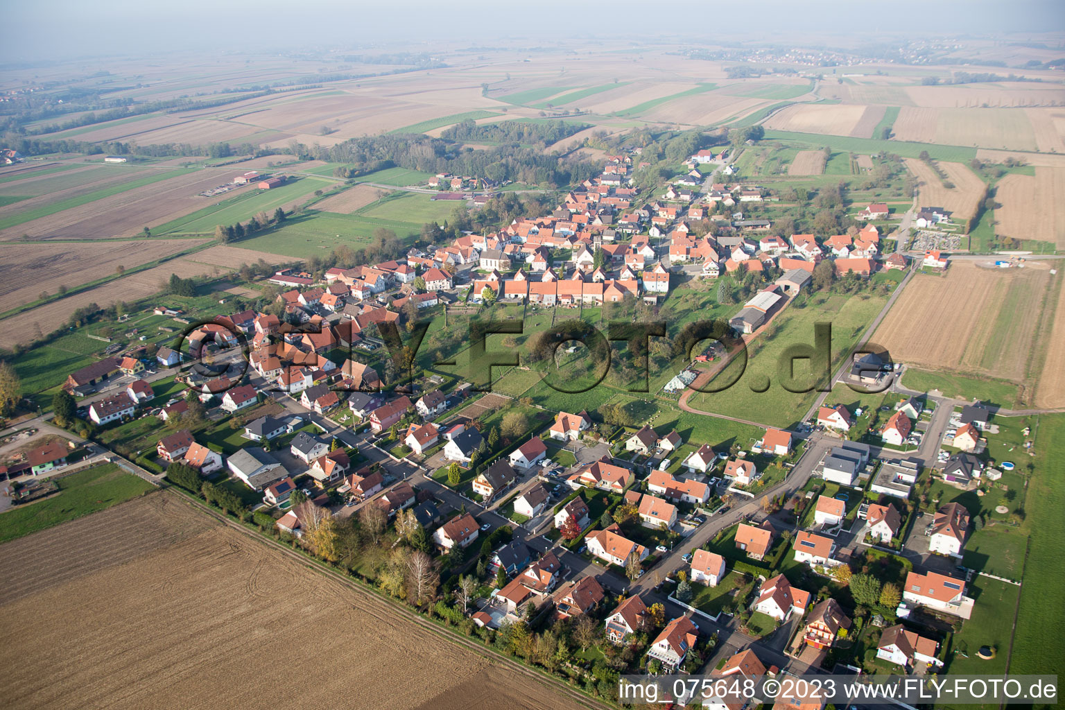 Luftbild von Buhl im Bundesland Bas-Rhin, Frankreich