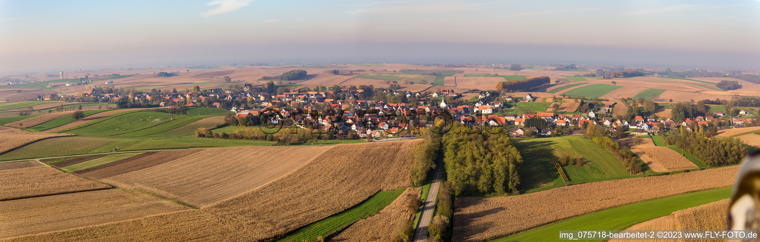 Panorama in Wintzenbach im Bundesland Bas-Rhin, Frankreich