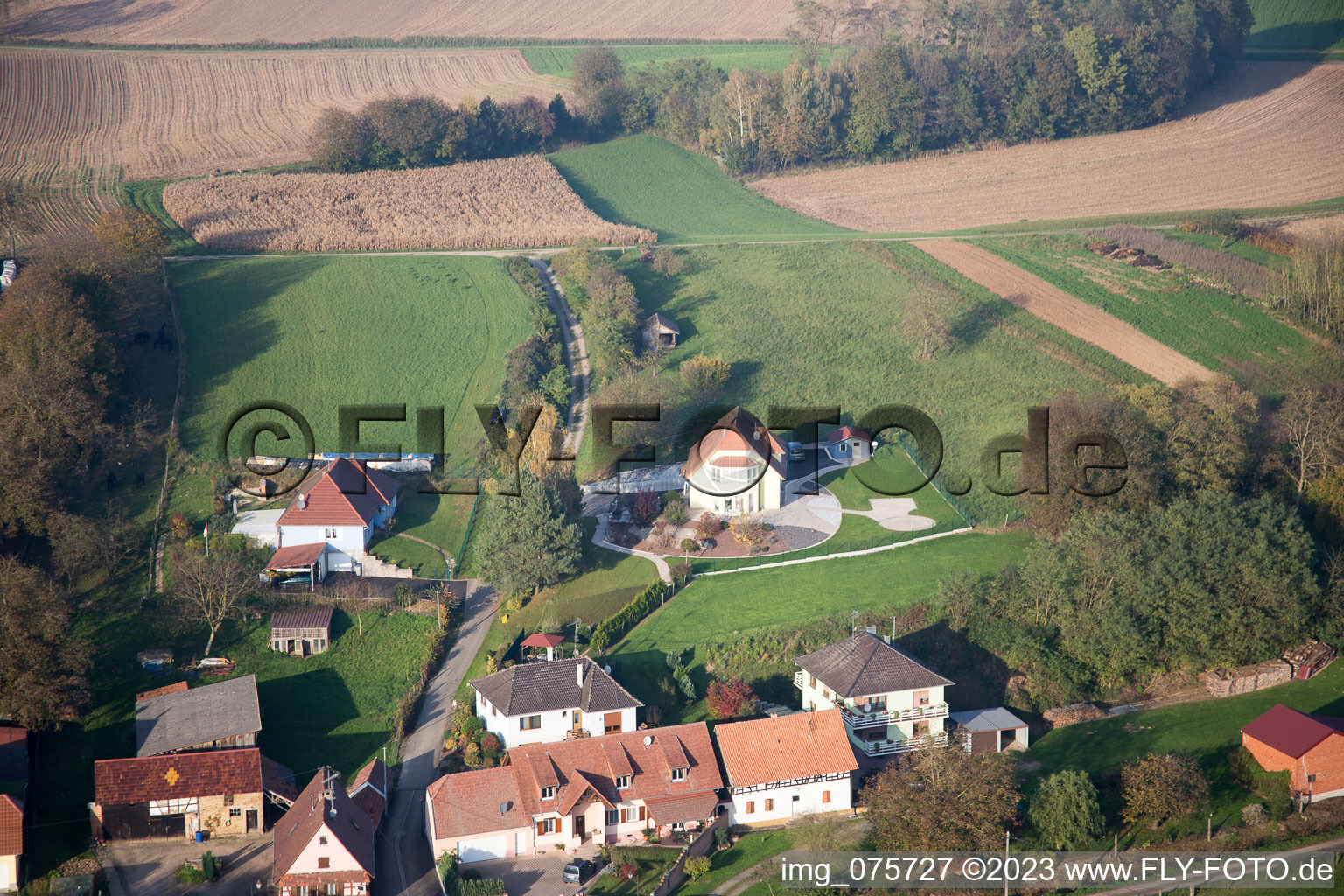 Wintzenbach im Bundesland Bas-Rhin, Frankreich aus der Luft