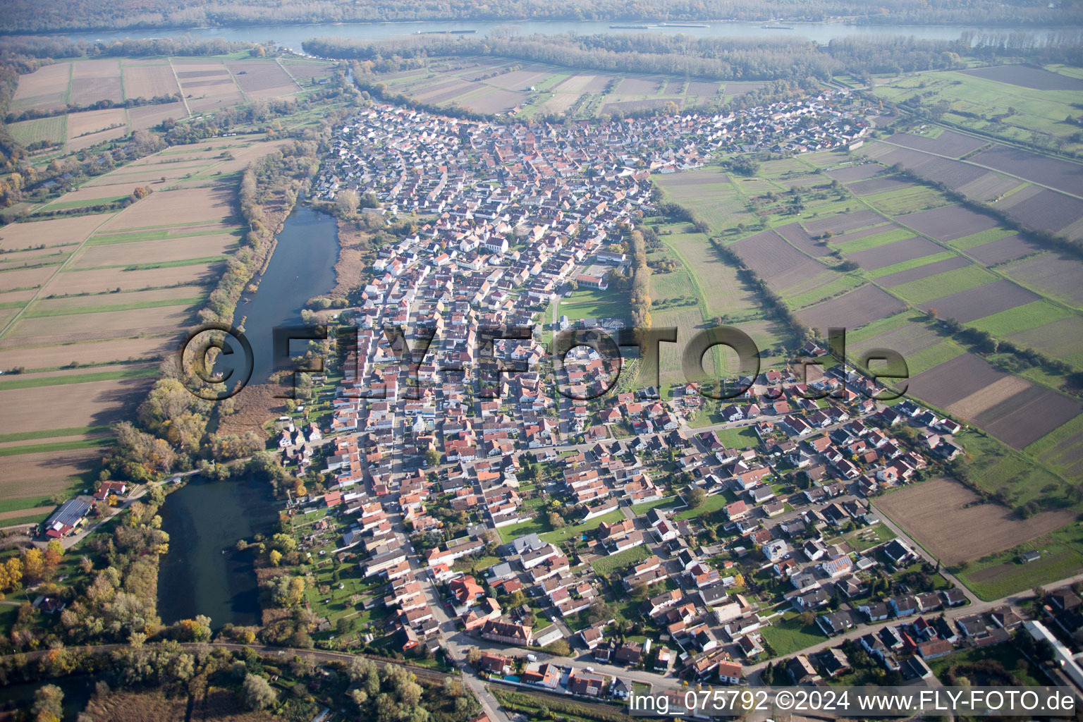 Ortsteil Neuburg in Neuburg am Rhein im Bundesland Rheinland-Pfalz, Deutschland