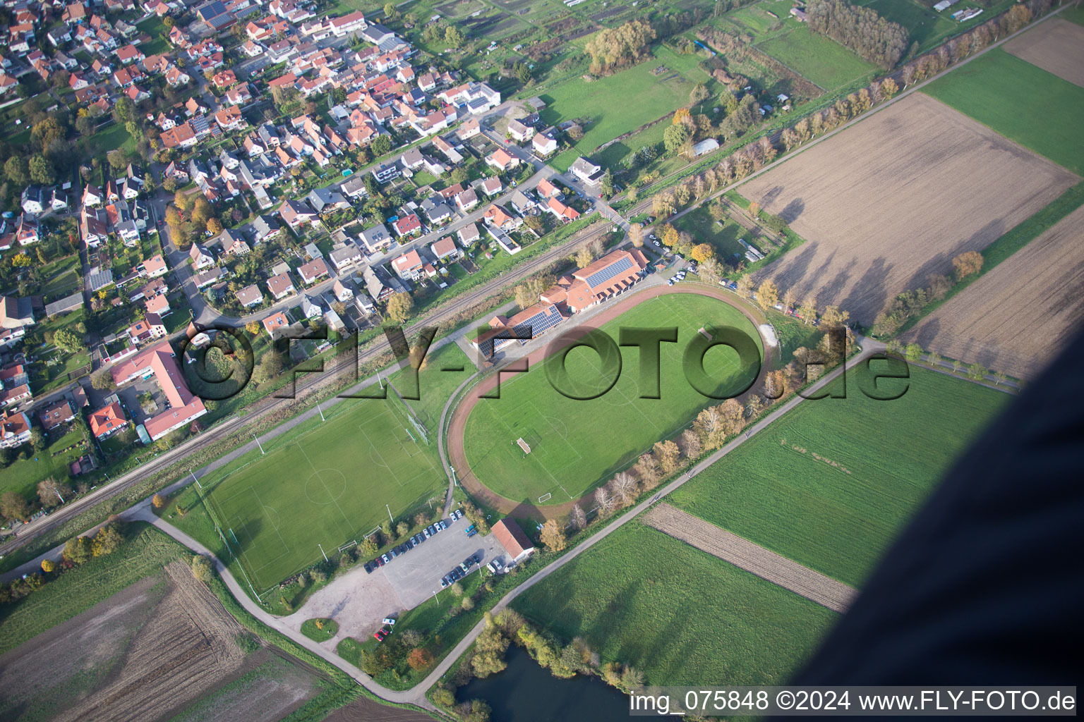 Steinfeld im Bundesland Rheinland-Pfalz, Deutschland aus der Vogelperspektive