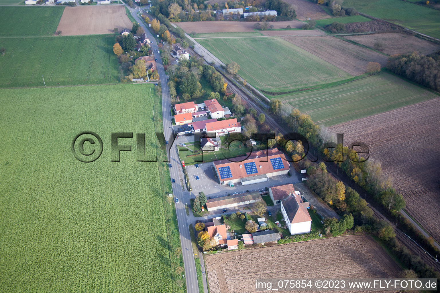 Drohnenaufname von Steinfeld im Bundesland Rheinland-Pfalz, Deutschland