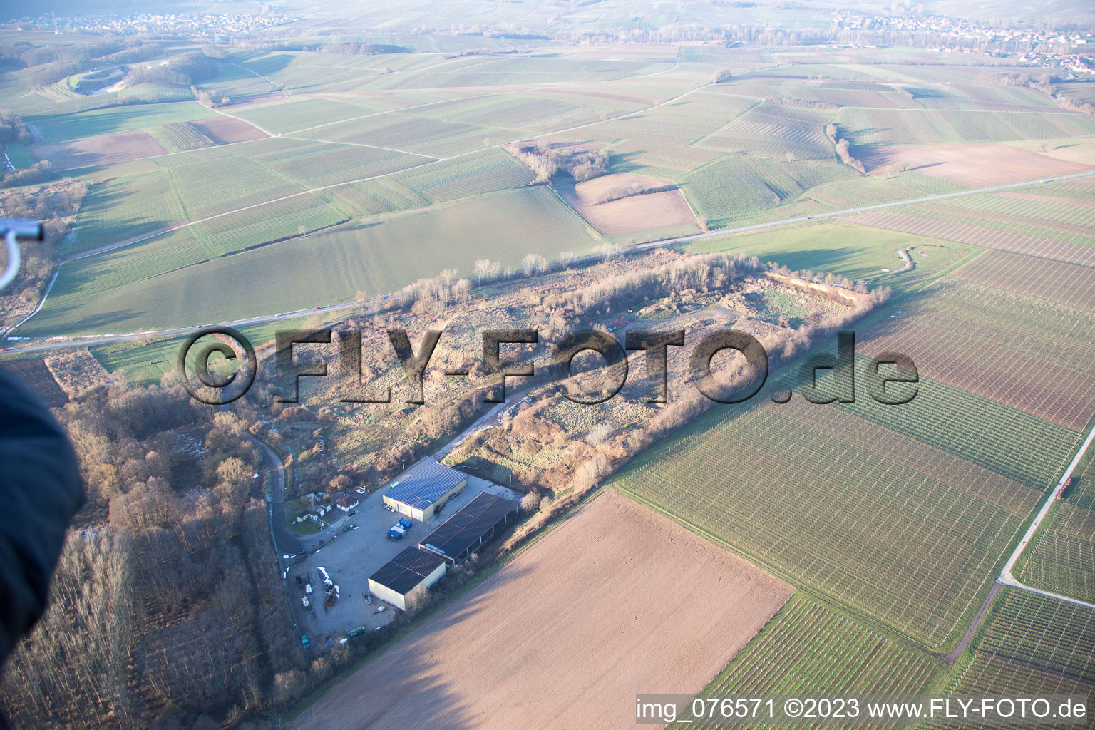 Luftbild von Niederhorbach, Deponie im Bundesland Rheinland-Pfalz, Deutschland