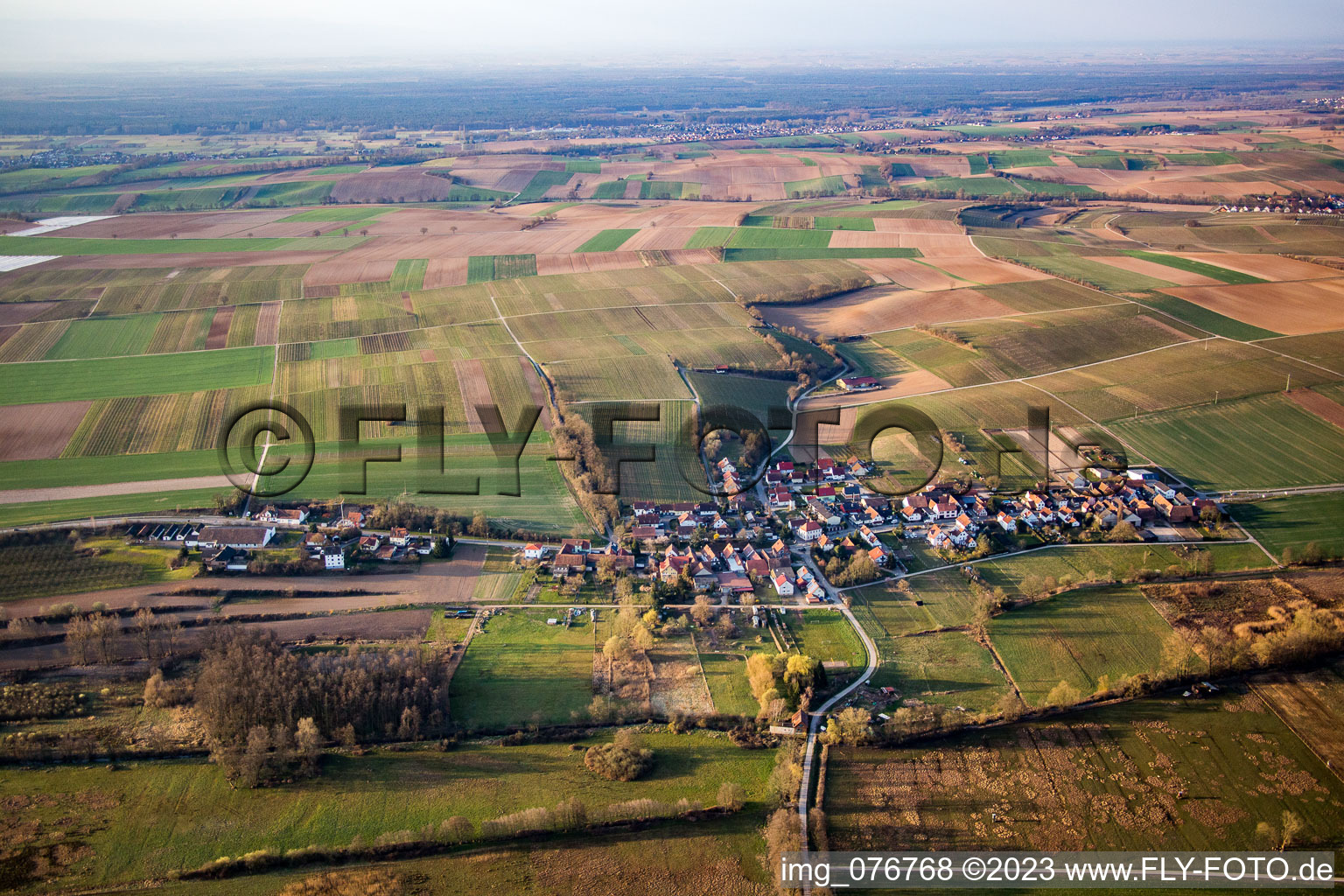 Hergersweiler im Bundesland Rheinland-Pfalz, Deutschland aus der Luft