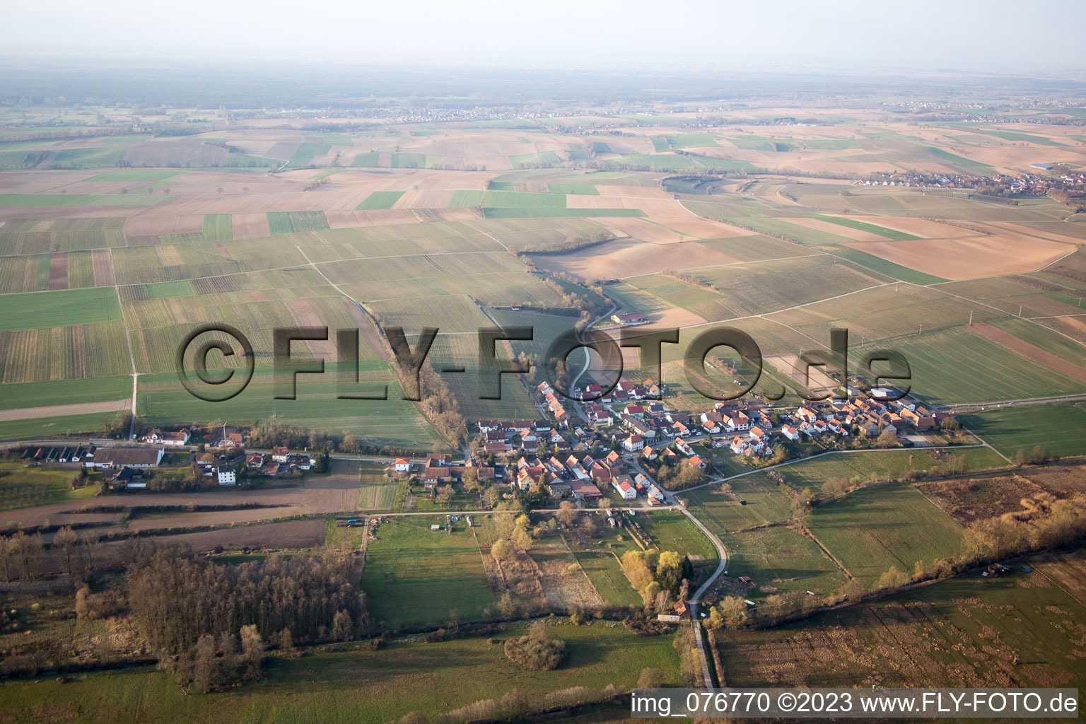 Hergersweiler im Bundesland Rheinland-Pfalz, Deutschland vom Flugzeug aus