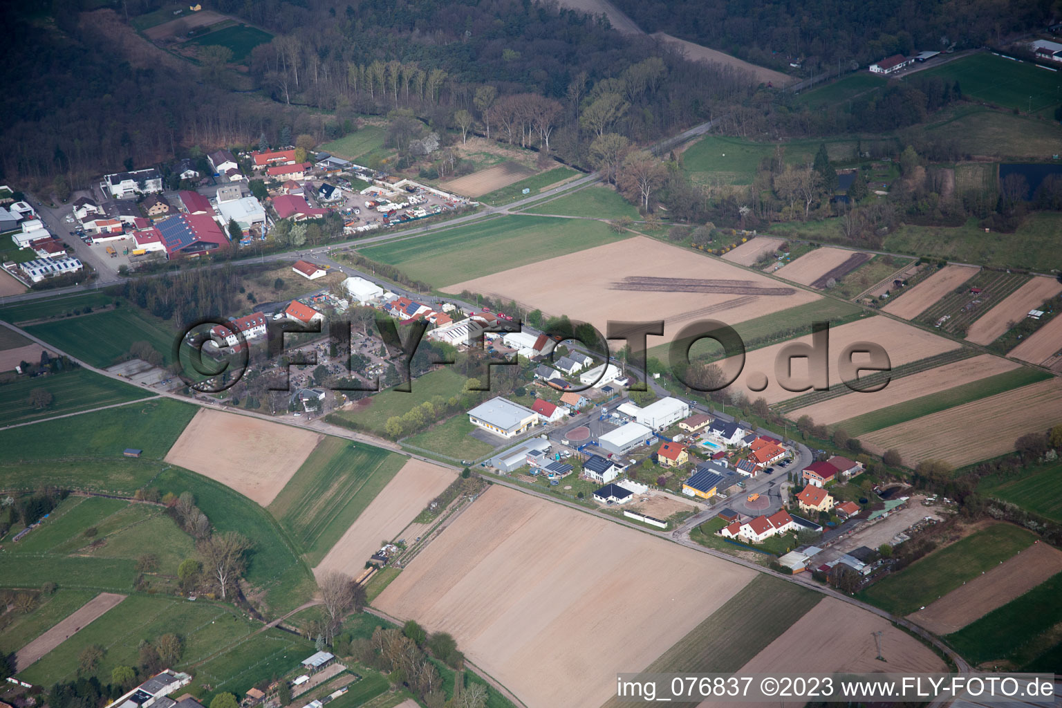 Harthausen im Bundesland Rheinland-Pfalz, Deutschland aus der Luft betrachtet