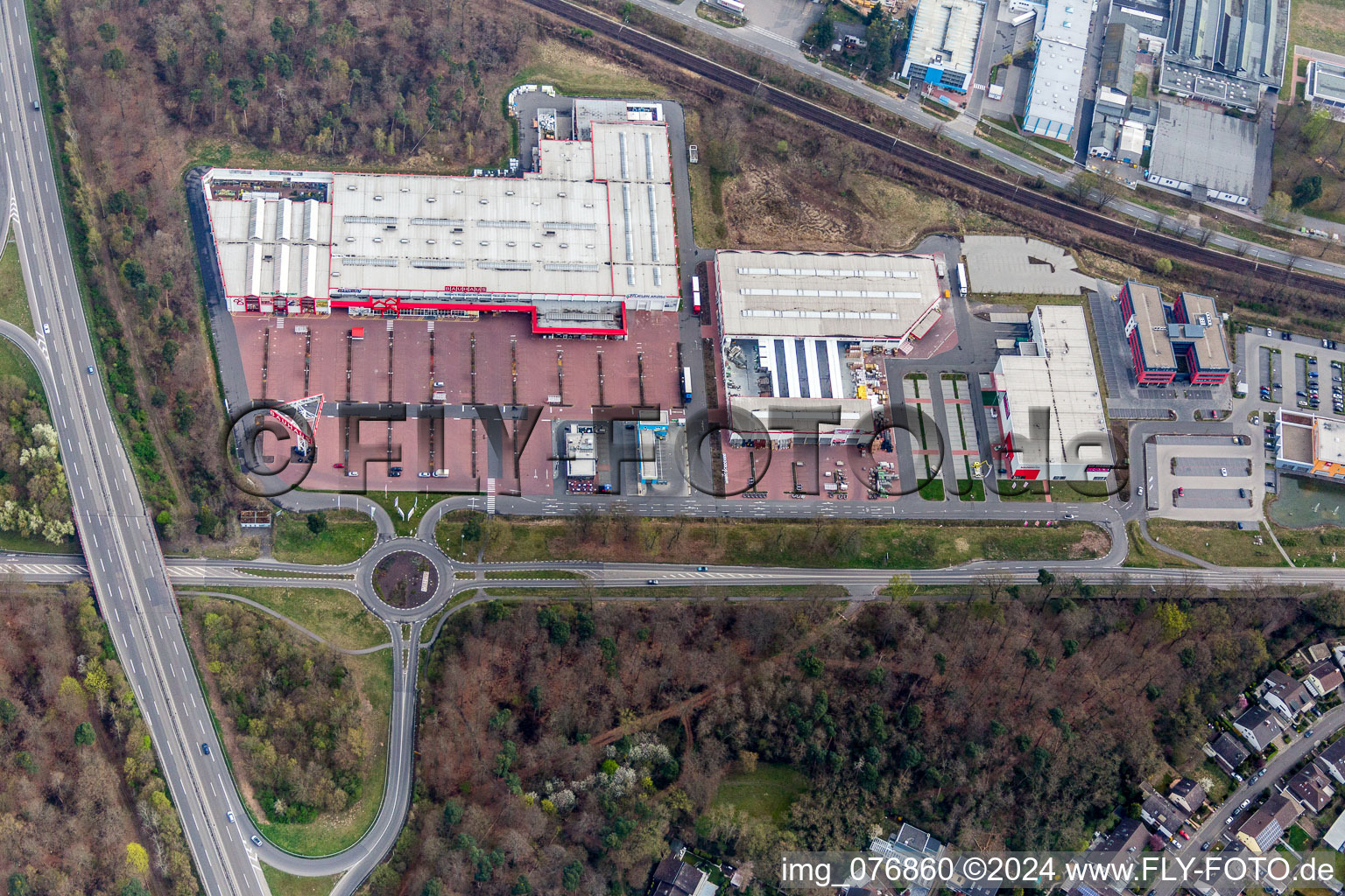 Gebäude der Niederlassung des Baumarktes BAUHAUS Speyer in Speyer im Bundesland Rheinland-Pfalz, Deutschland