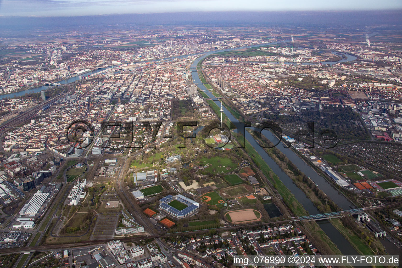 Ortsteil Oststadt in Mannheim im Bundesland Baden-Württemberg, Deutschland