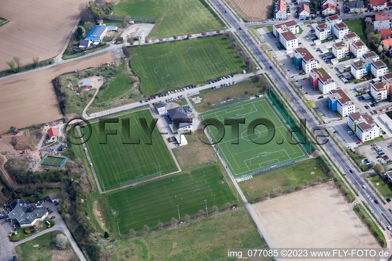 Bensheim im Bundesland Hessen, Deutschland von einer Drohne aus