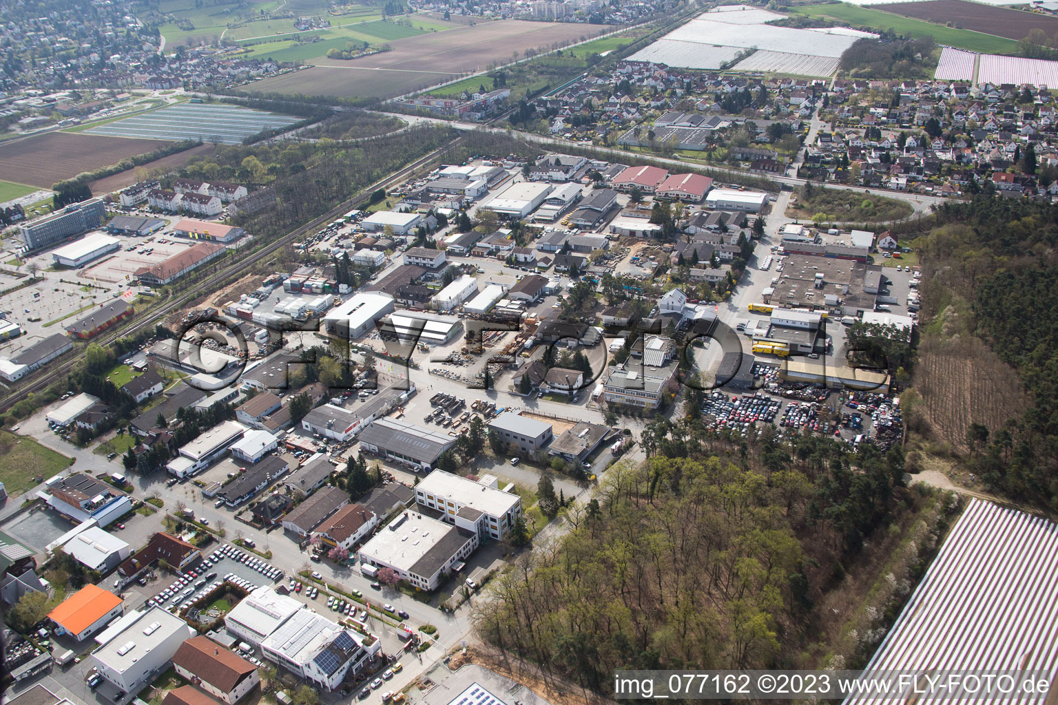 Drohnenbild von Alsbach-Hähnlein im Bundesland Hessen, Deutschland