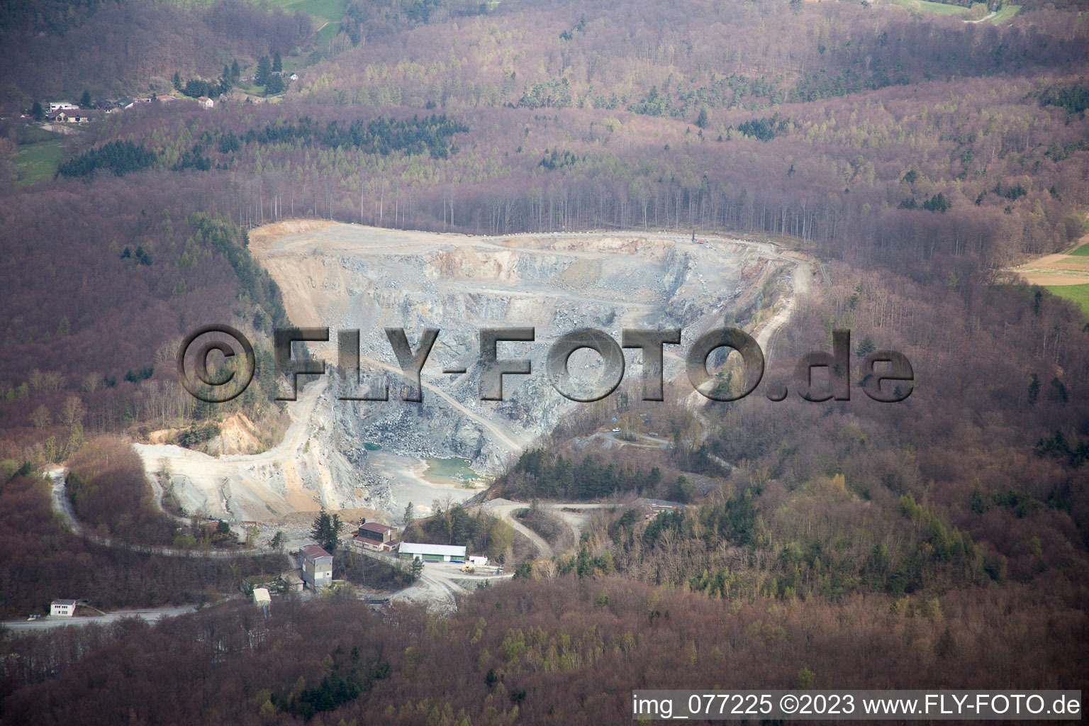 Tagebau für Kalisalz in Mühltal im Bundesland Hessen, Deutschland