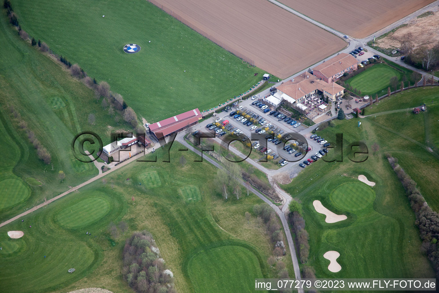 Luftbild von Groß-Zimmern, Golfplatz im Bundesland Hessen, Deutschland
