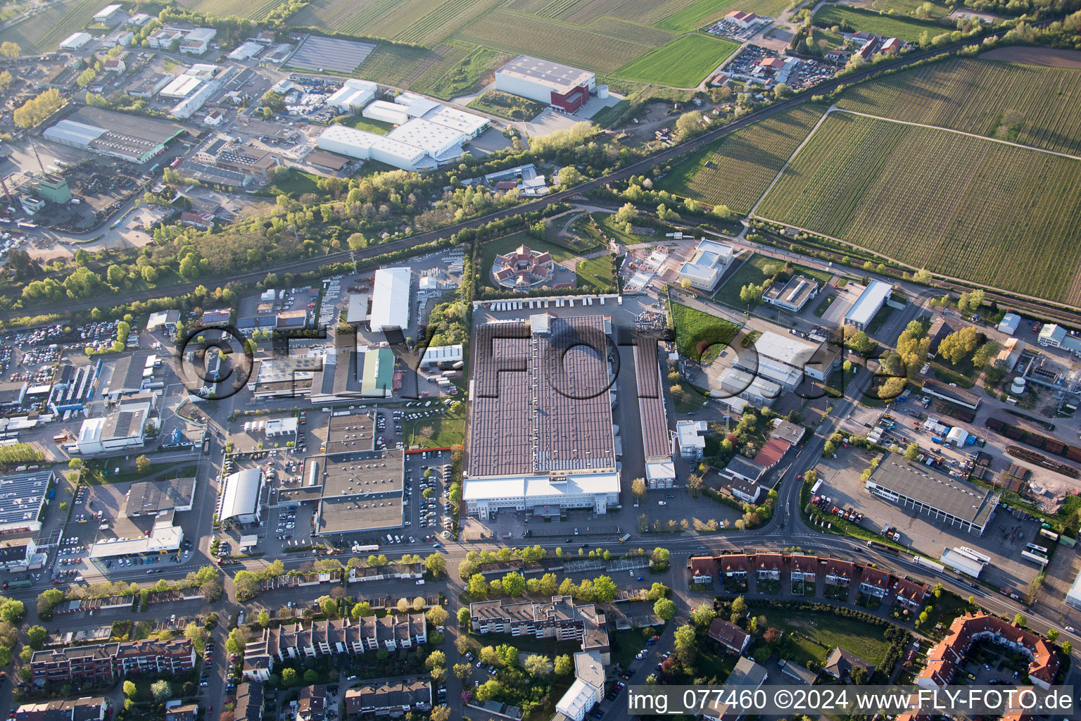 Luftbild von Industriegebiet Nord in Landau in der Pfalz im Bundesland Rheinland-Pfalz, Deutschland