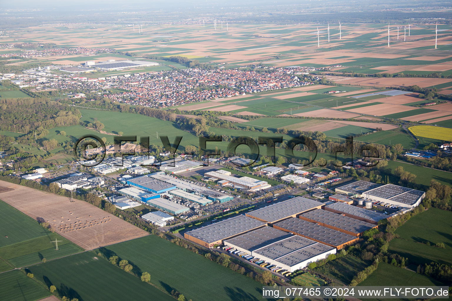 Industriegebiet Landau-Ost in Landau in der Pfalz im Bundesland Rheinland-Pfalz, Deutschland
