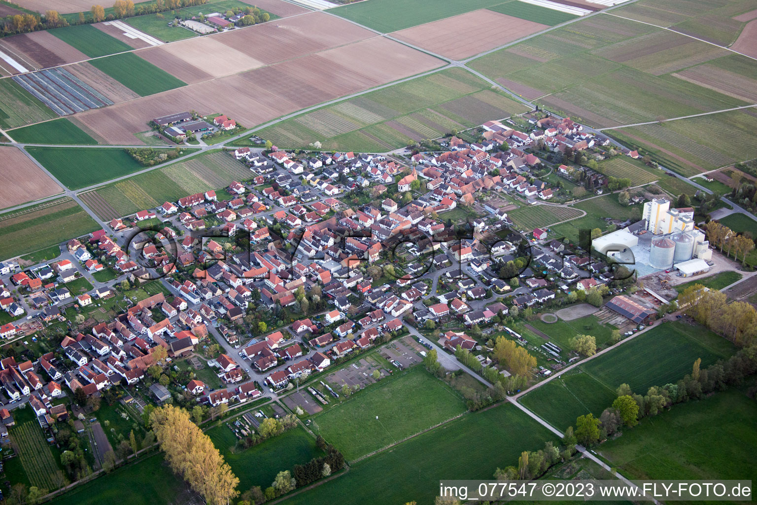 Luftbild von Freimersheim in Freimersheim im Bundesland Rheinland-Pfalz, Deutschland