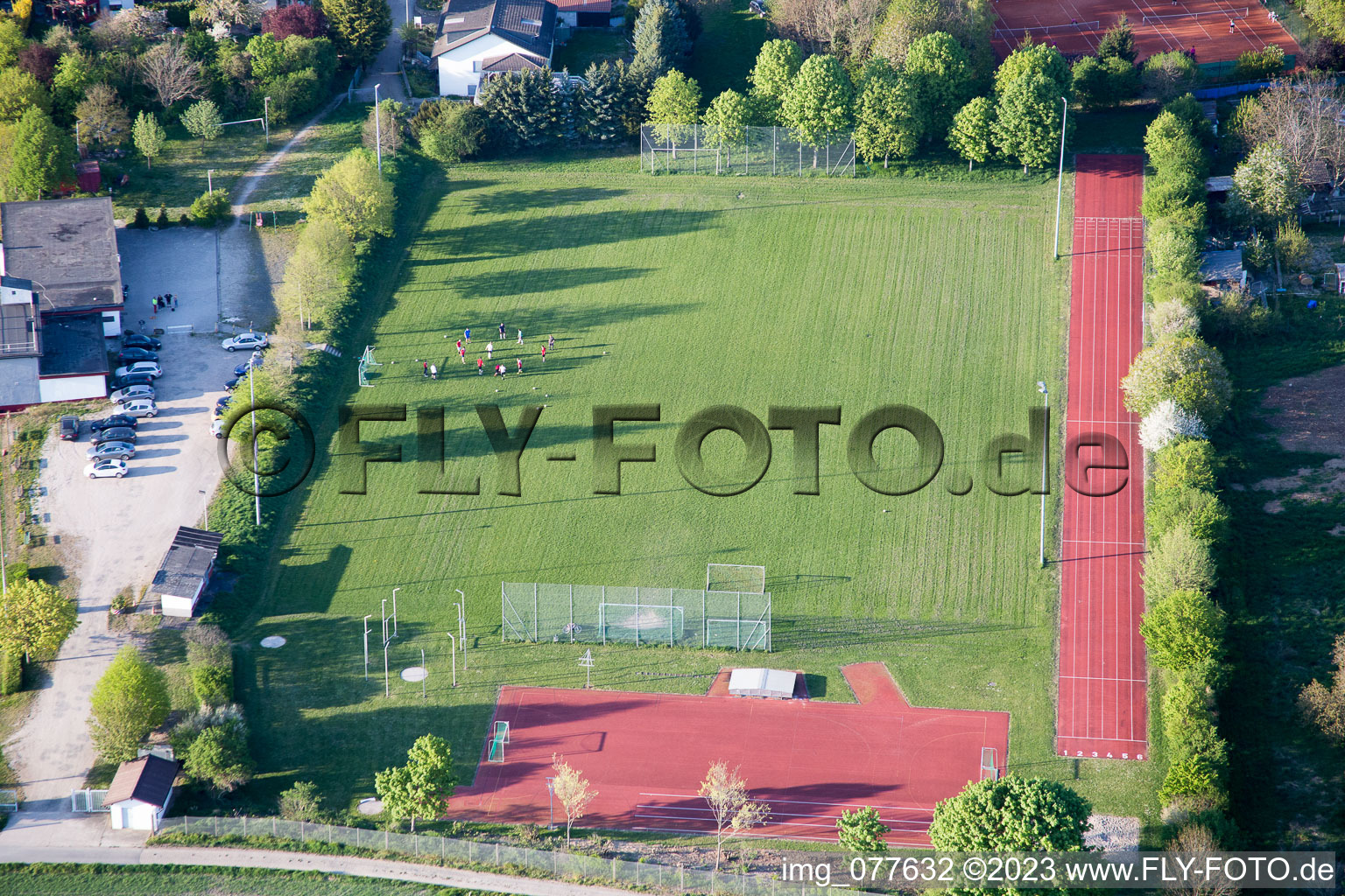 Luftaufnahme von Alsheim-Gronau im Bundesland Rheinland-Pfalz, Deutschland