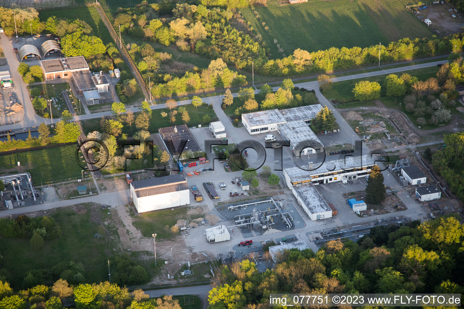 Luftaufnahme von Alsbach-Hähnlein, Open Grid Europe im Bundesland Hessen, Deutschland