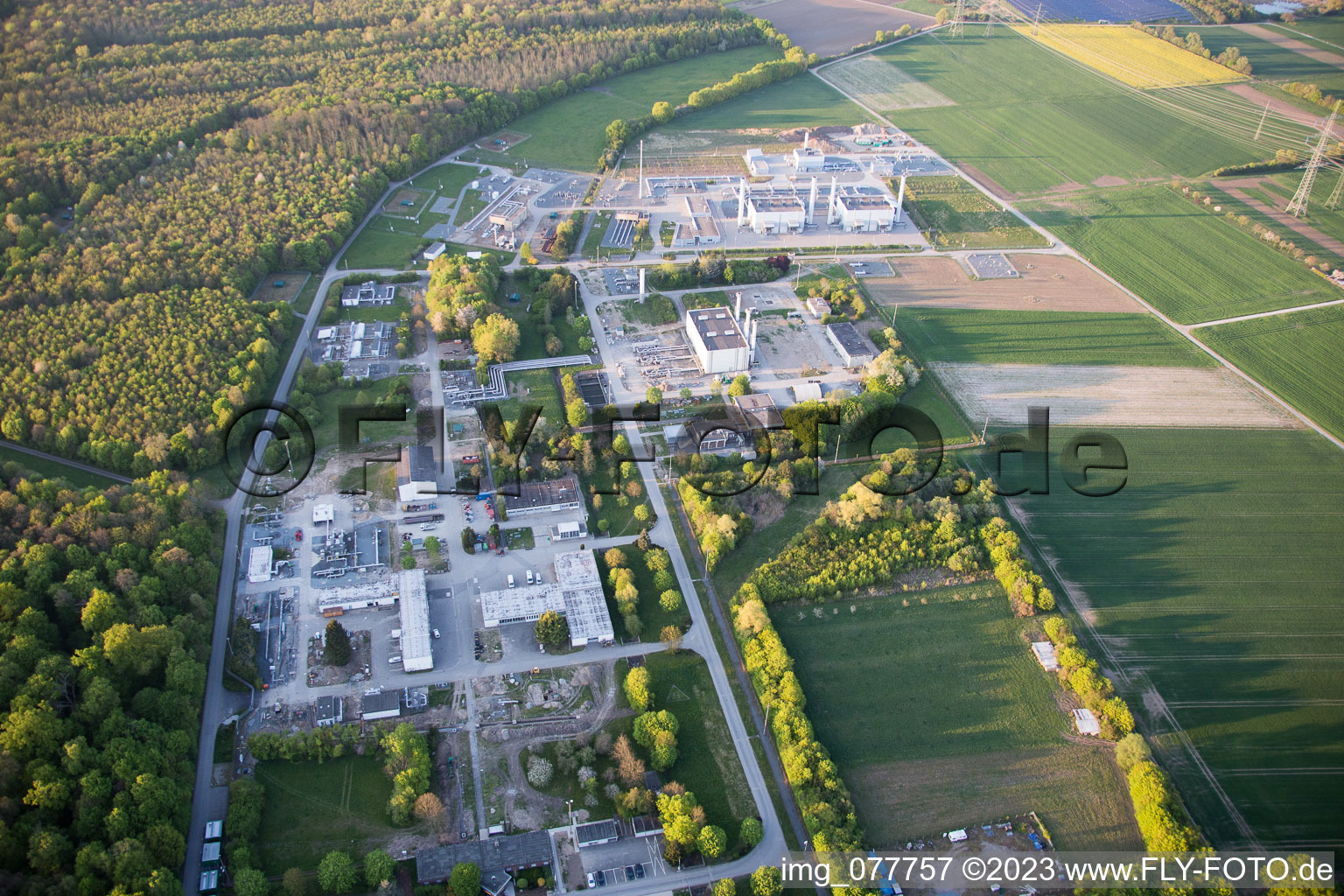 Alsbach-Hähnlein, Open Grid Europe im Bundesland Hessen, Deutschland aus der Luft