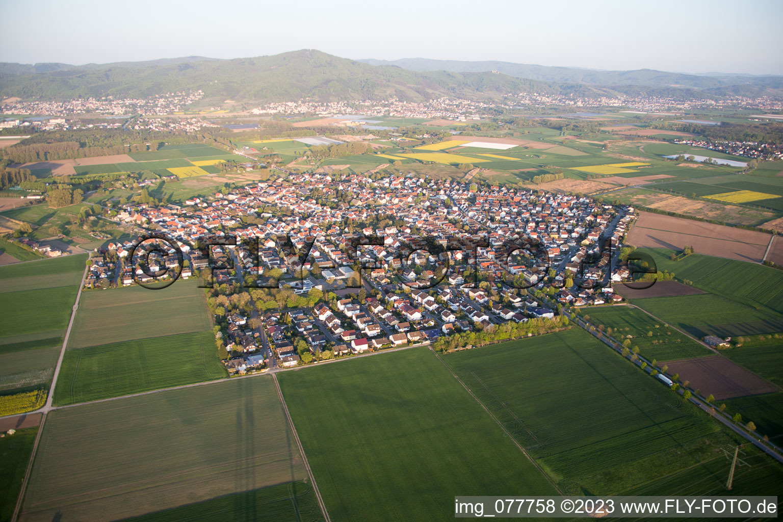 Luftaufnahme von Alsbach-Hähnlein im Bundesland Hessen, Deutschland