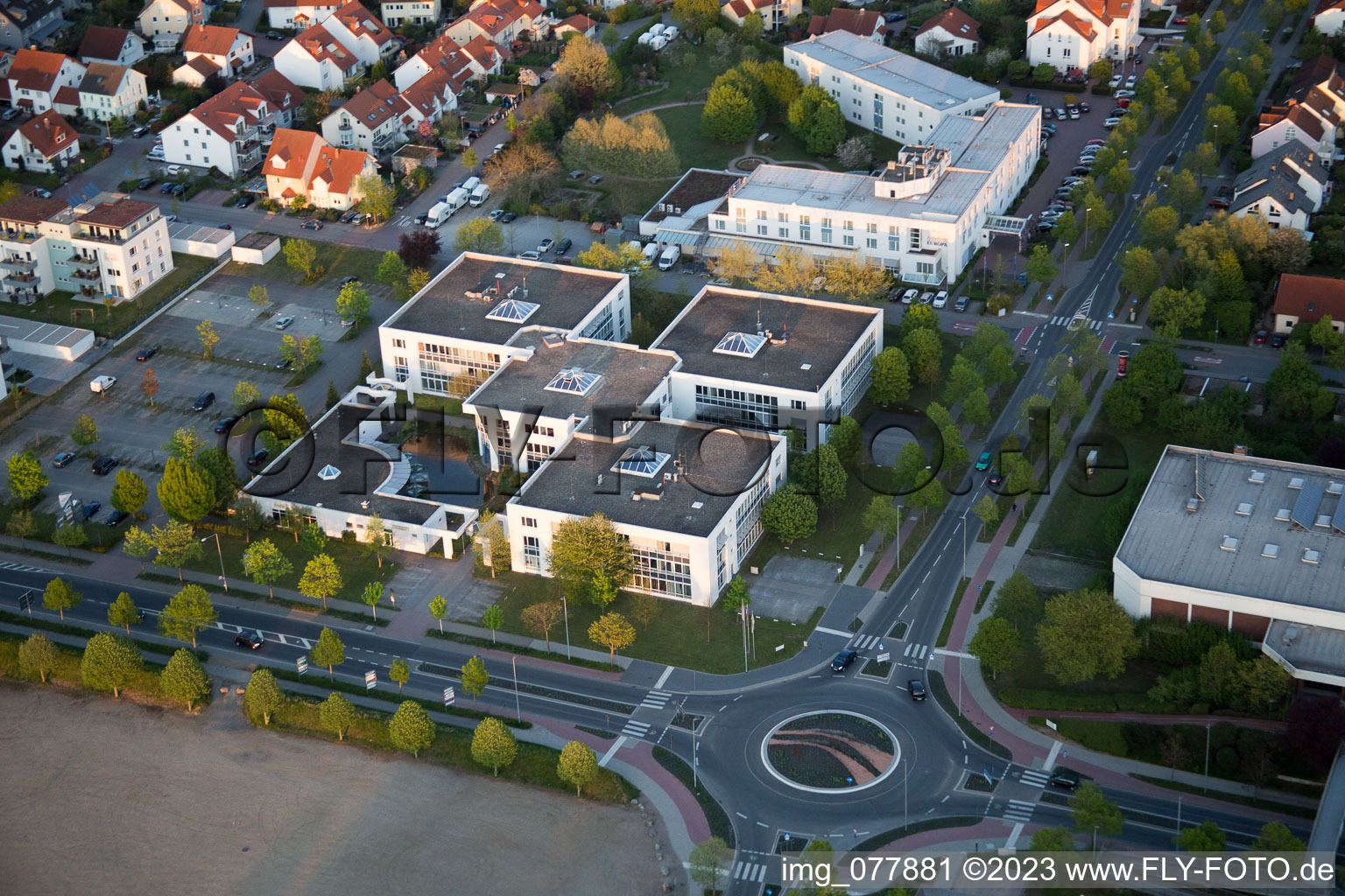Luftbild von Bensheim im Bundesland Hessen, Deutschland