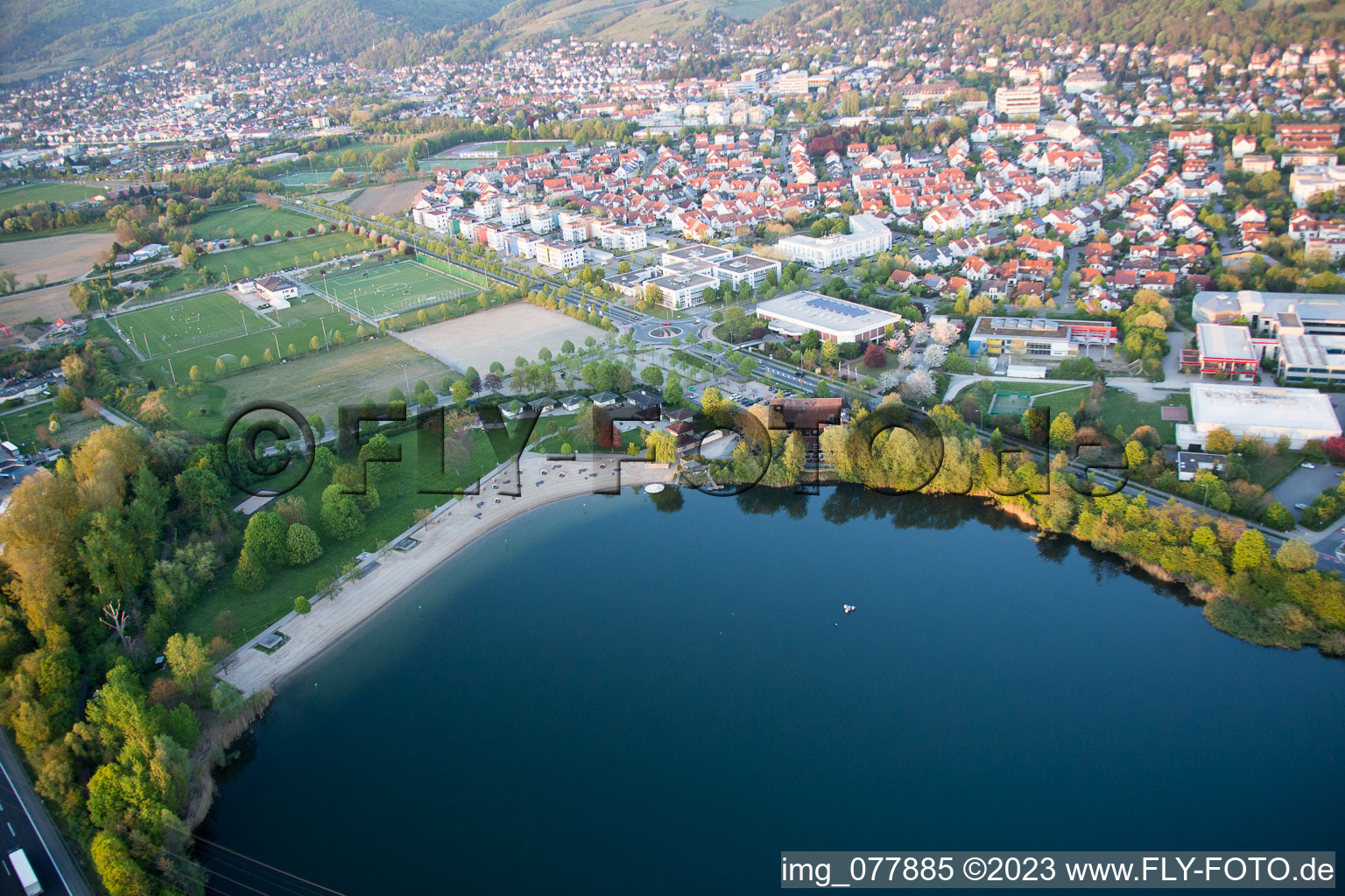 Bensheim im Bundesland Hessen, Deutschland von oben