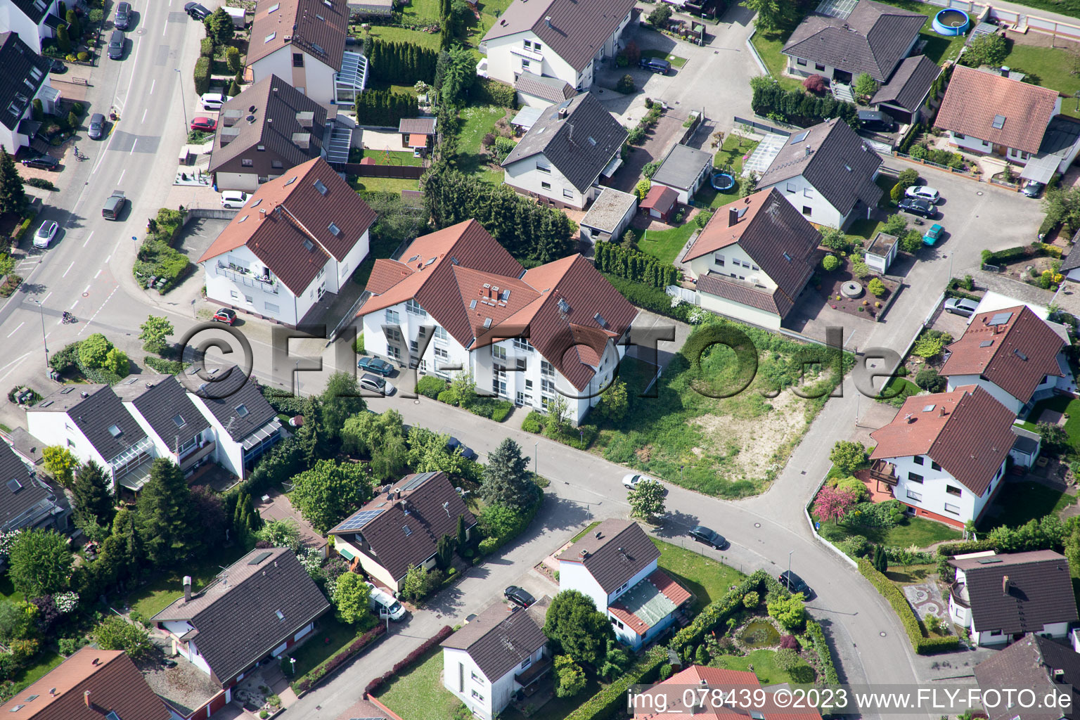 Hagenbach im Bundesland Rheinland-Pfalz, Deutschland von oben
